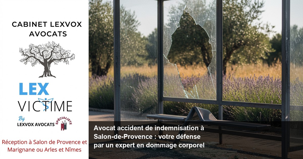 Avocat accident de indemnisation à Salon-de-Provence : votre défense par un expert en dommage corpor — LEXVOX AVOCATS