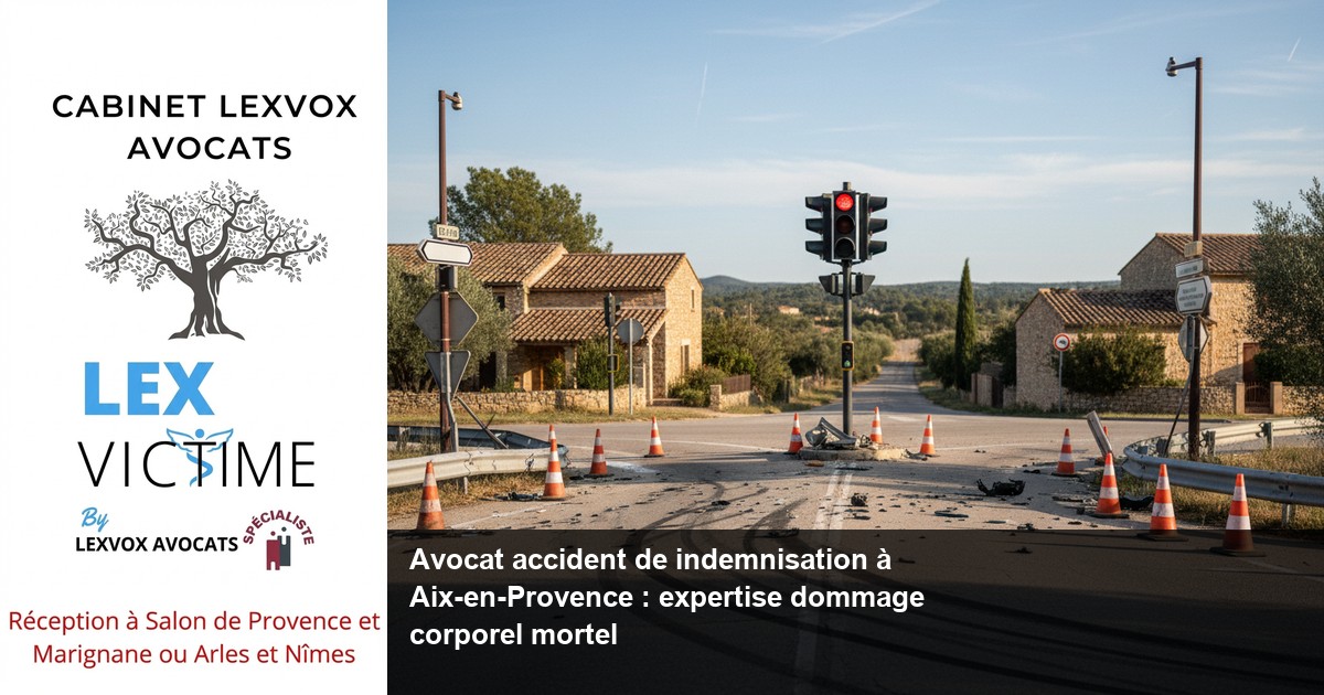 Avocat accident de indemnisation à Aix-en-Provence : expertise dommage corporel mortel — LEXVOX AVOCATS