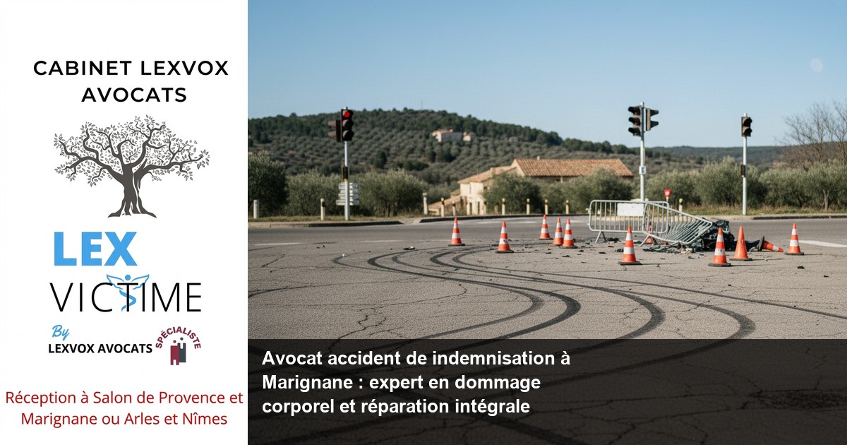 Avocat accident de indemnisation à Marignane : expert en dommage corporel et réparation intégrale — LEXVOX AVOCATS