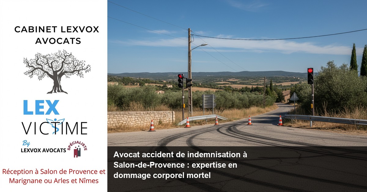 Avocat accident de indemnisation à Salon-de-Provence : expertise en dommage corporel mortel — LEXVOX AVOCATS