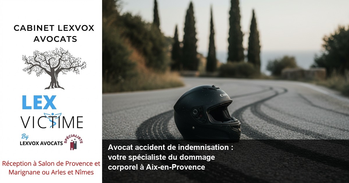 Avocat accident de indemnisation : votre spécialiste du dommage corporel à Aix-en-Provence — LEXVOX AVOCATS