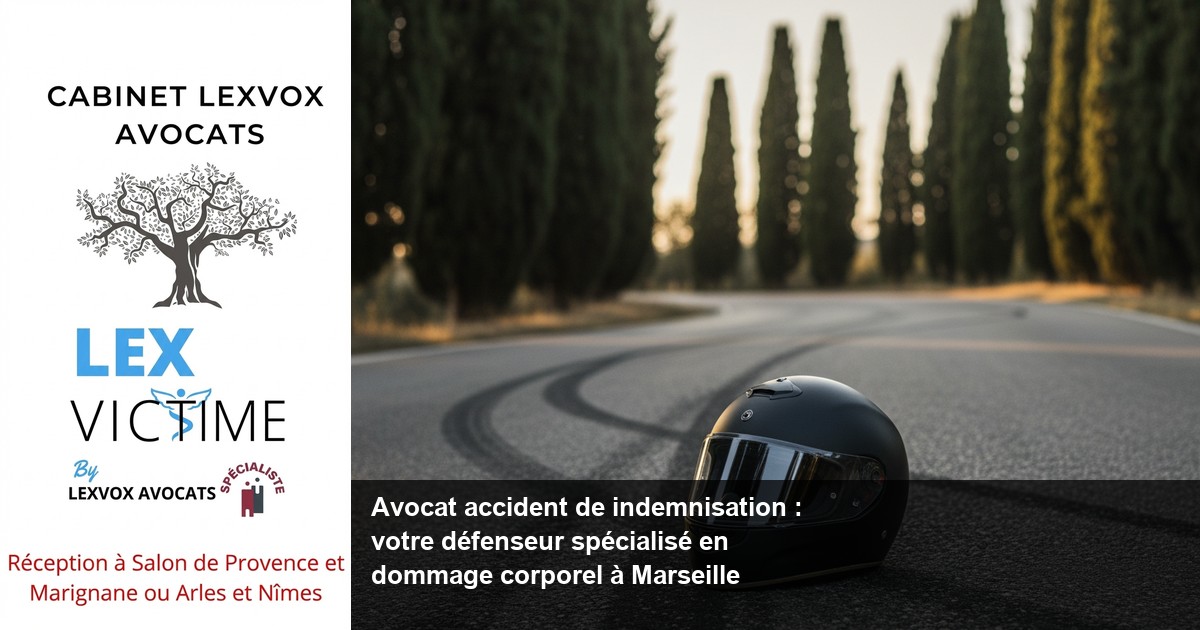 Avocat accident de indemnisation : votre défenseur spécialisé en dommage corporel à Marseille — LEXVOX AVOCATS