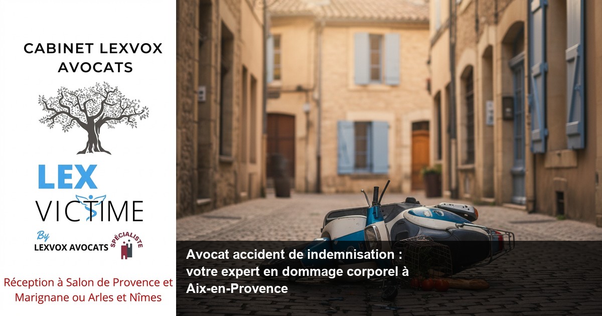 Avocat accident de indemnisation : votre expert en dommage corporel à Aix-en-Provence — LEXVOX AVOCATS