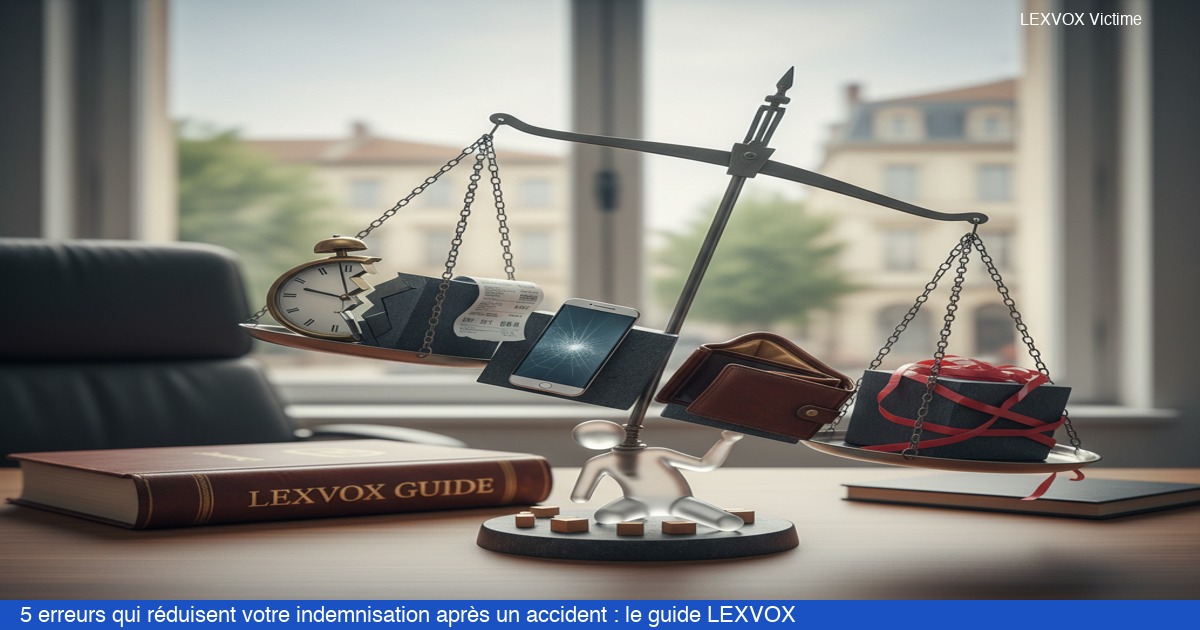 5 erreurs qui reduisent votre indemnisation apres un accident l — Cabinet LEXVOX AVOCATS