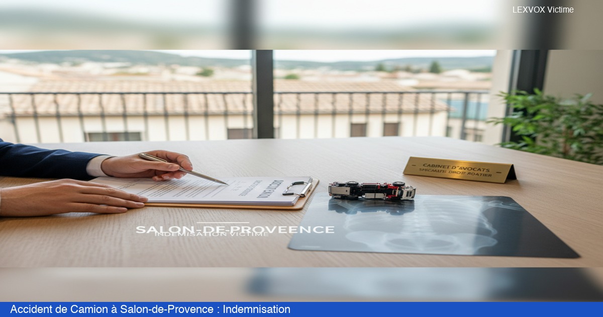 Accident de camion indemnisation à Salon-de-Provence — Cabinet LEXVOX AVOCATS